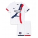Paris Saint-Germain Bortedraktsett Barn 2025-26 Kortermet (+ Korte bukser) Paris Saint-Germain Bortedraktsett Barn 2025-26 Kortermet (+ Korte bukser)